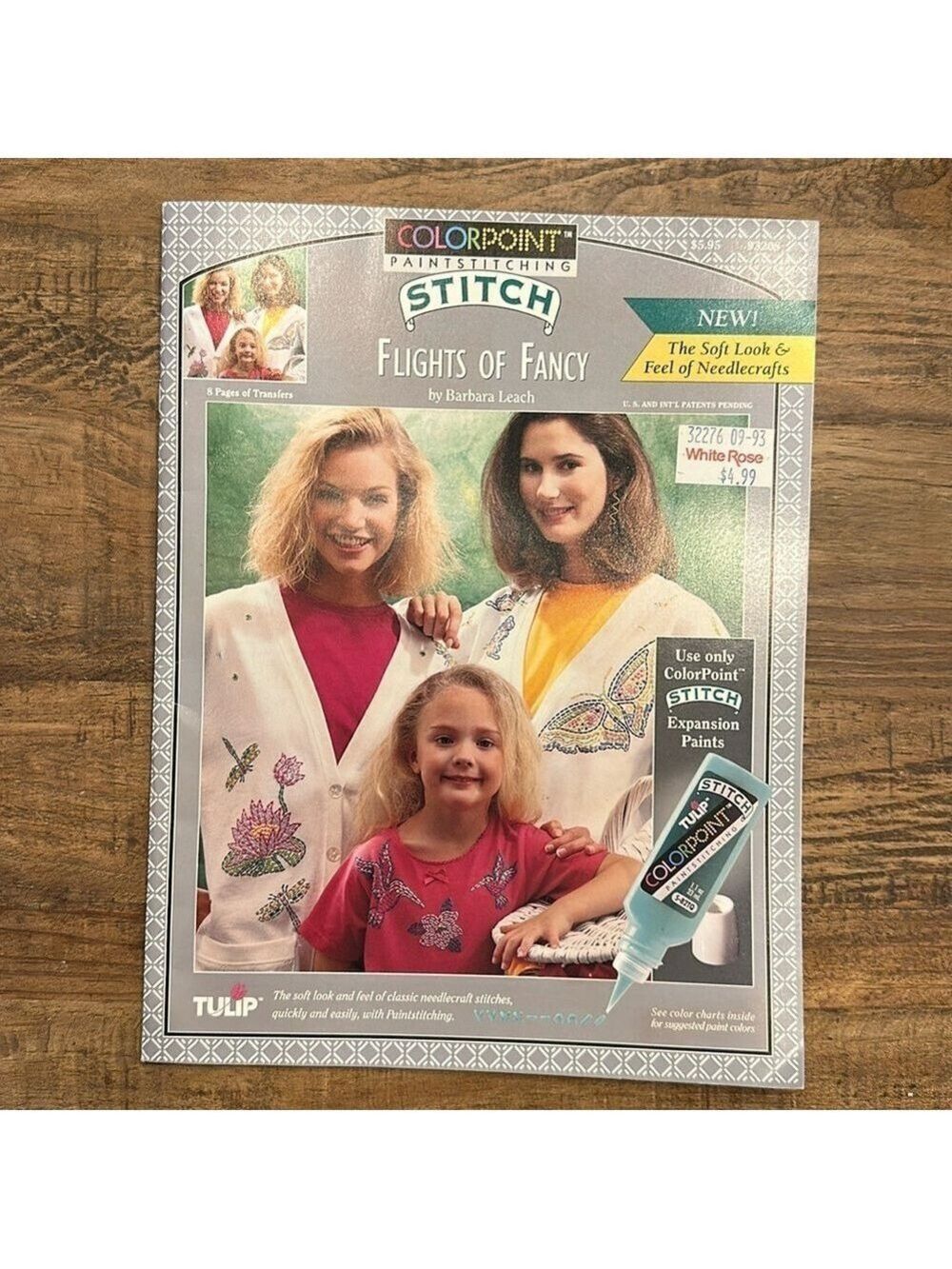 Colorpoint Paintstitching Flights of Fancy. 8 Pages of Transfer Booklet Vtg